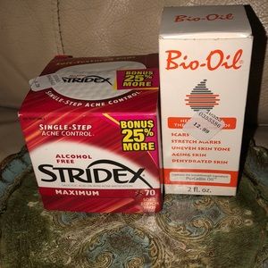 Skincare bundle! stridex and bio oil, never used